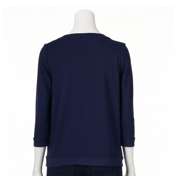 LC Lauren Conrad Embroidered Sweatshirt Sz M - Picture 2 of 7